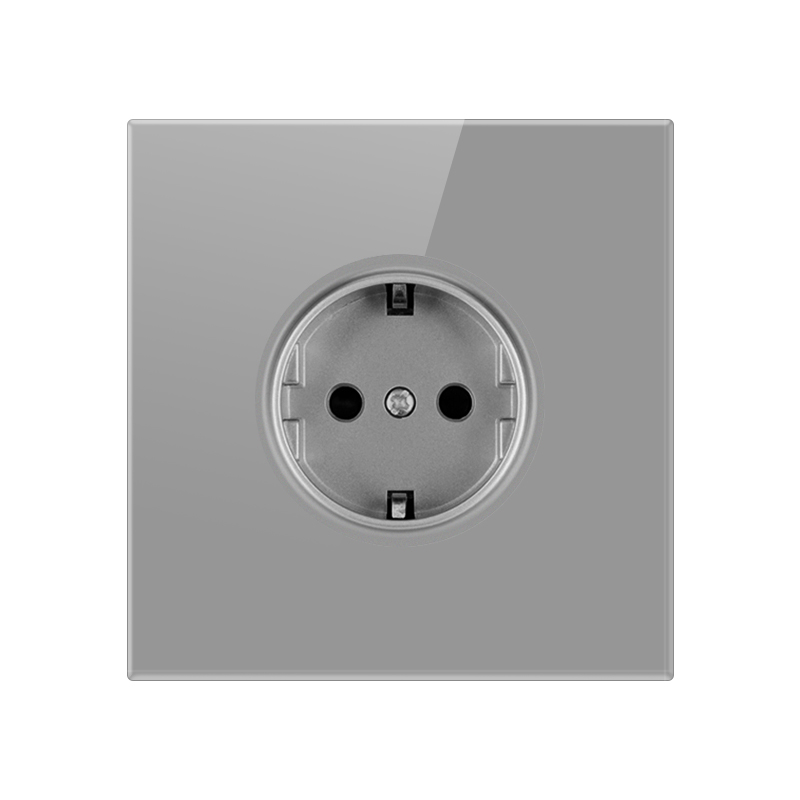 Tempered Glass Socket-B-1 German socket-Grey